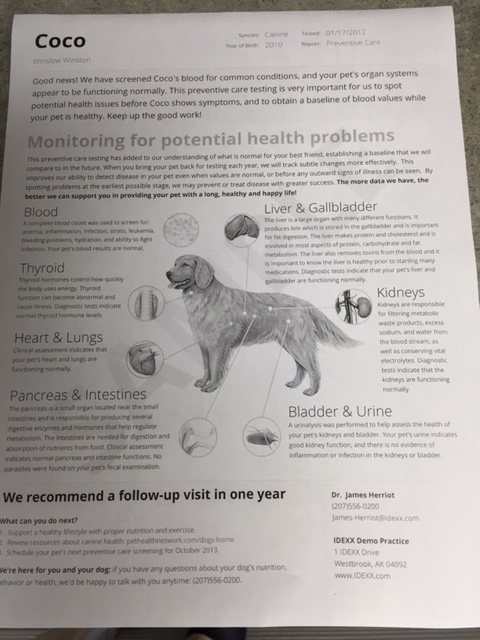 Our send out laboratory allows us to remotely consult with specialists regarding your pet's care.  We can also e-mail you any results that you would like to have. 